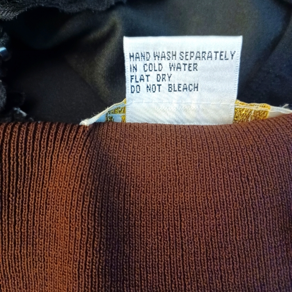 Vintage Imago Two-piece Sweater, Brown/Beige Size: XL - Picture 14 of 16
